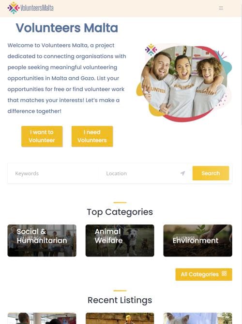 Junior College Freshers Week Volunteers Malta