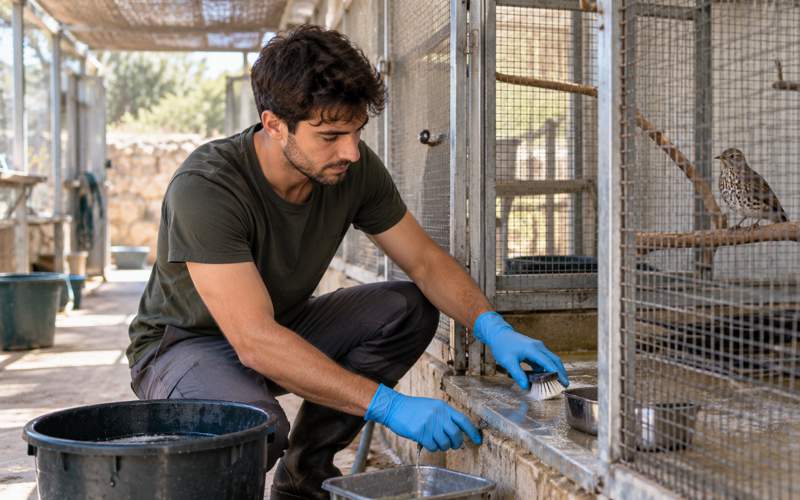 Bird Rehabilitation Centre Volunteer with BirdLife Malta